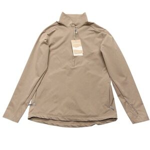 Houdini Women's Daybreak Pullover Half‎ Zip Windbreaker Size XS Beige Outdoors